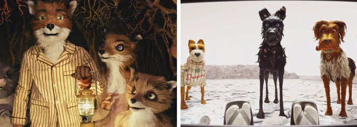 Fantastic Mr. Fox & L'Île aux chiens de Wes Anderson