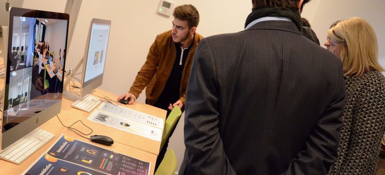 Inauguration des Formations CCI "Master 2 stratégie de communication digitale" et "Bachelor Gobelins en design et développement interactif" et "Animateur de personnages 3D – GOBELINS, l’école de l’image – CITIA" nouvellement installées aux Papeteries - Image Factory – Photo : S. Matter/CITIA Inauguration des Formations CCI "Master 2 stratégie de communication digitale" et "Bachelor Gobelins en design et développement interactif" et "Animateur de personnages 3D – GOBELINS, l’école de l’image – CITIA" nouvellement installées aux Papeteries - Image Factory – Photo : S. Matter/CITIA