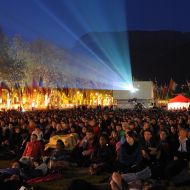 Projection plein air sur le Pâquier - Annecy 2013 - 