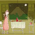 Miúda e o guarda-chuva