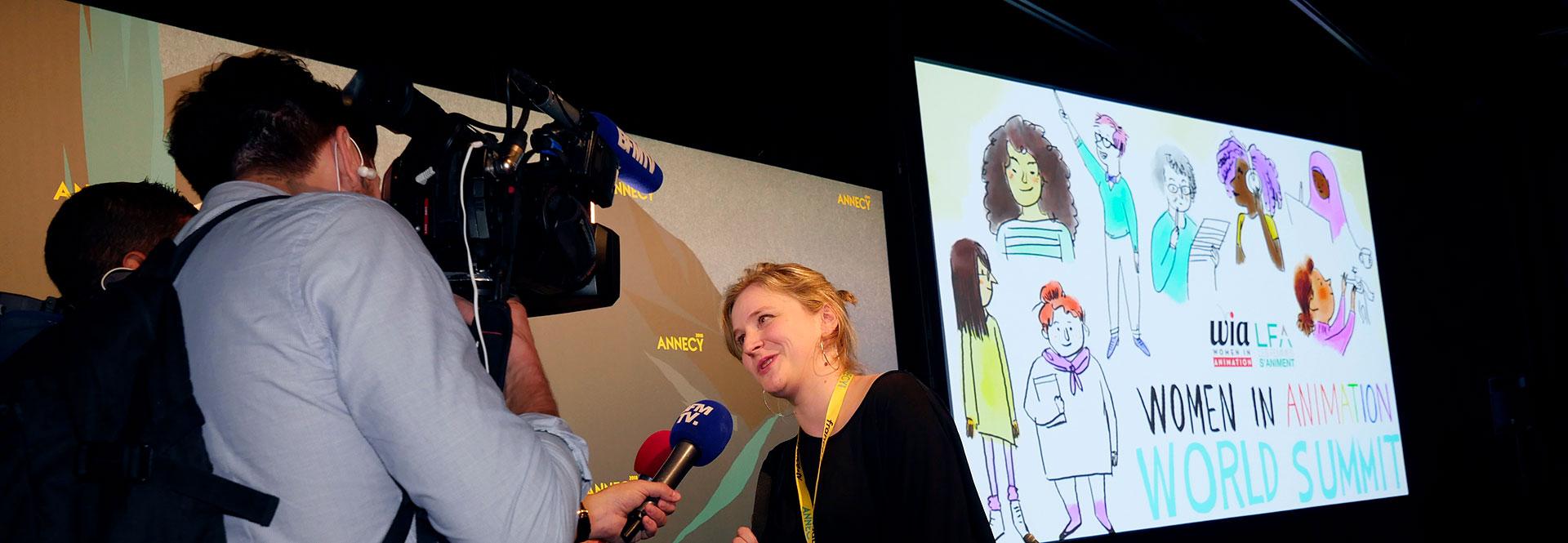 Interview lors de Women in Animation