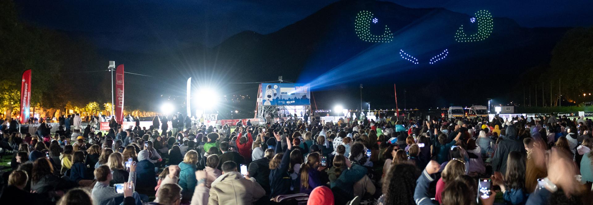 Projection en plein air sur le Pâquier - Annecy Festival