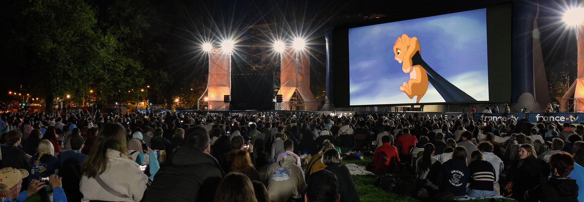 Projection en plein air sur le Pâquier - Annecy Festival
