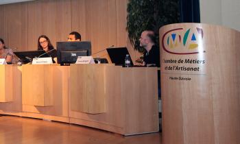 Conférence à la chambre des métiers. 