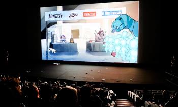 Projection de film avec présentation des annonceurs