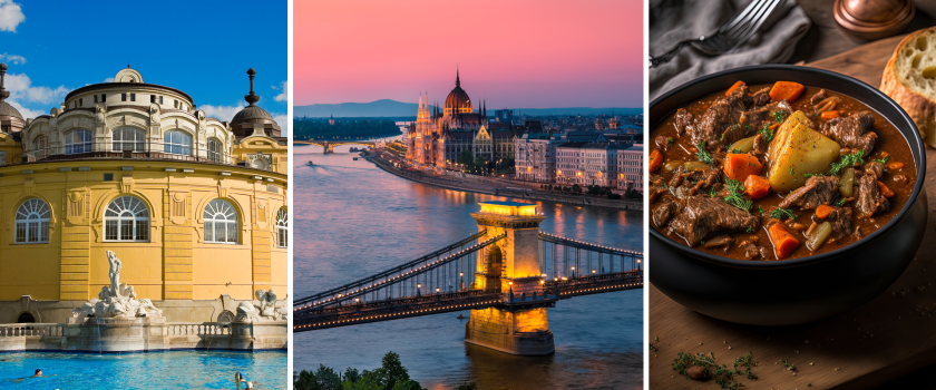 Triptyque sur la Hongrie : les thermes, le Danube, du goulash