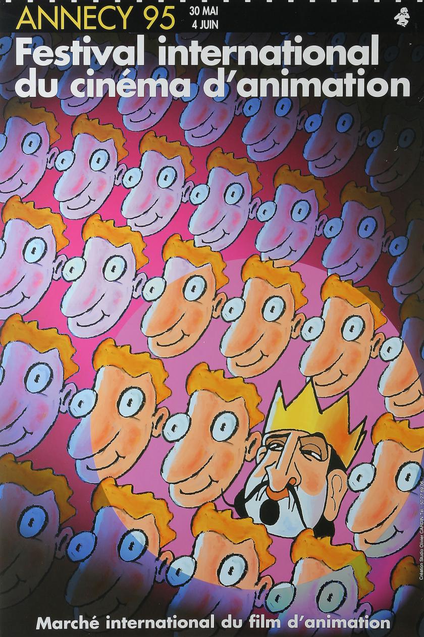 Affiche du festival international du cinéma d'animation d'Annecy du 30 mai au 4 juin 1995