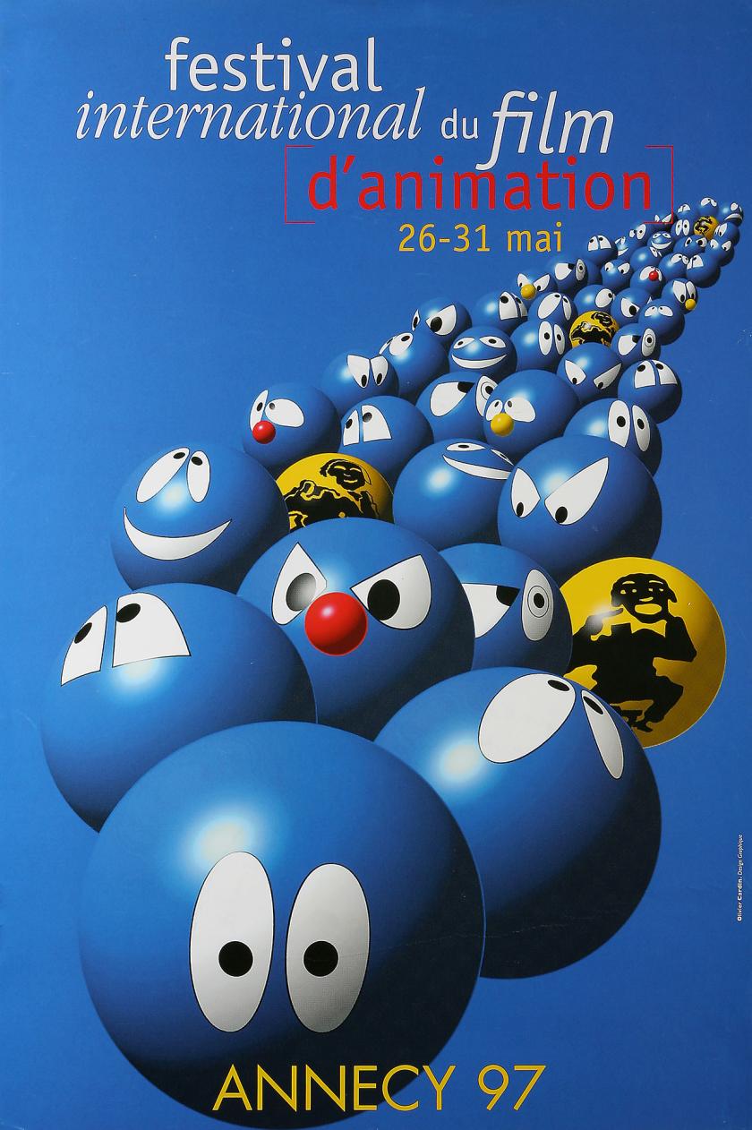 Affiche du festival international du film d'animation d'Annecy du 26 au 31 mai 1997